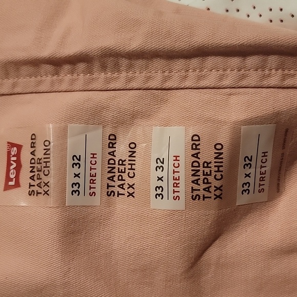 33x32 pink Levi's Standard Taper XX Chino - Picture 7 of 7
